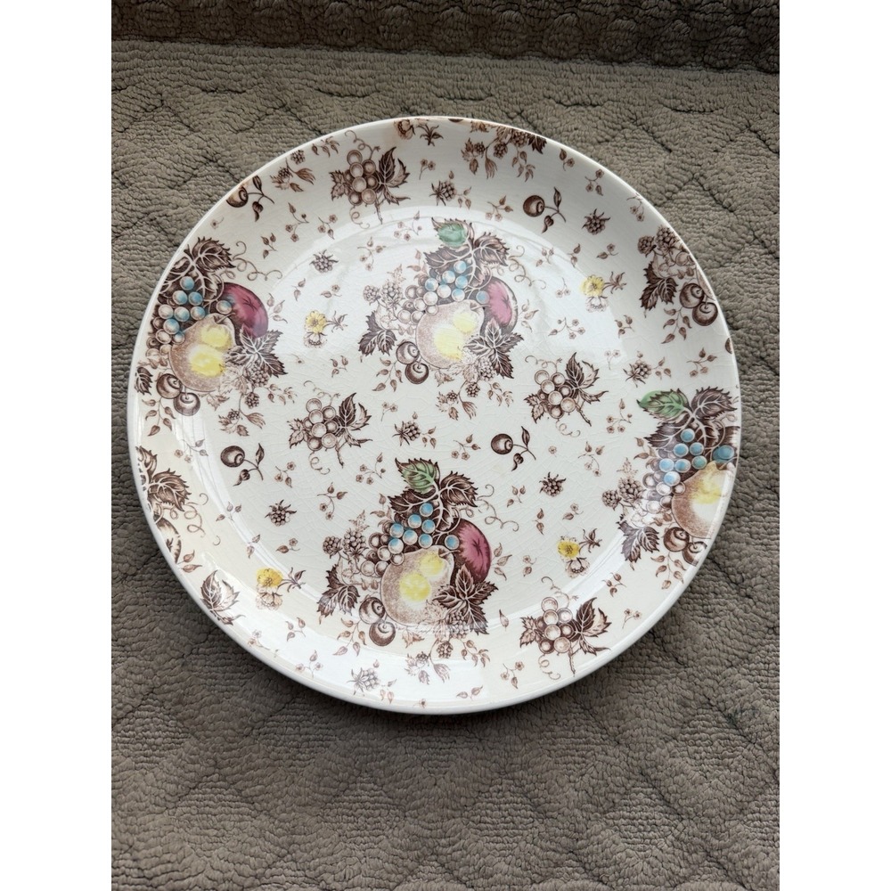 VTG Nasco Fruit Festival Small Plate Fall Thanksgiving Home Decor Cottagecore